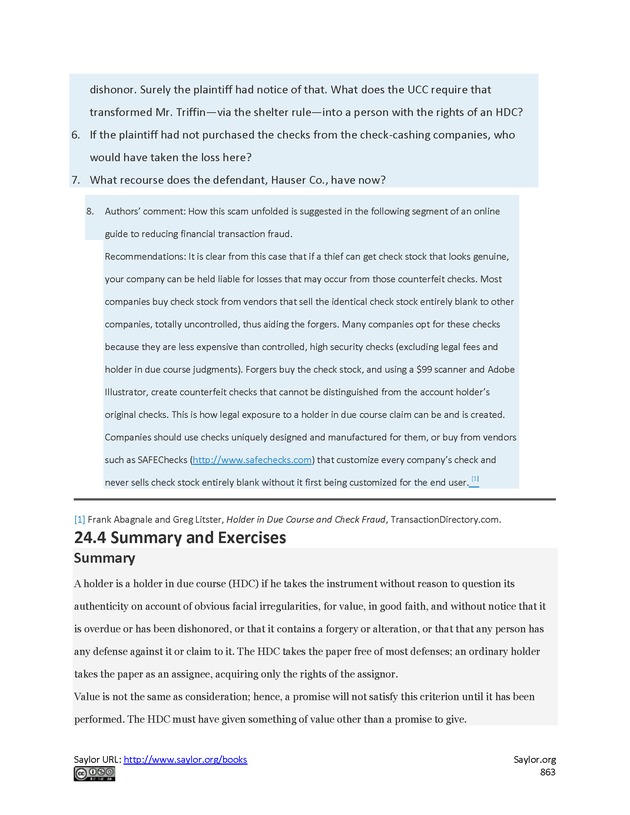 Business Law and the Legal Environment - Page 863
